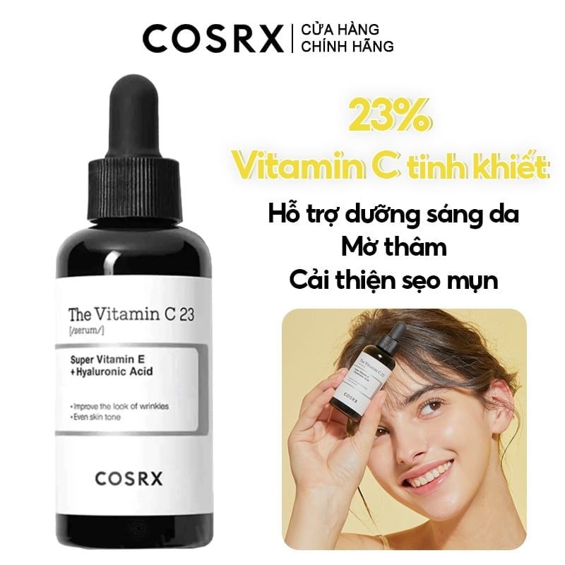Serum Vitamin C 23% Hỗ Trợ Dưỡng Sáng Da, Mờ Thâm Cosrx The Vitamin C 23 Serum 20g