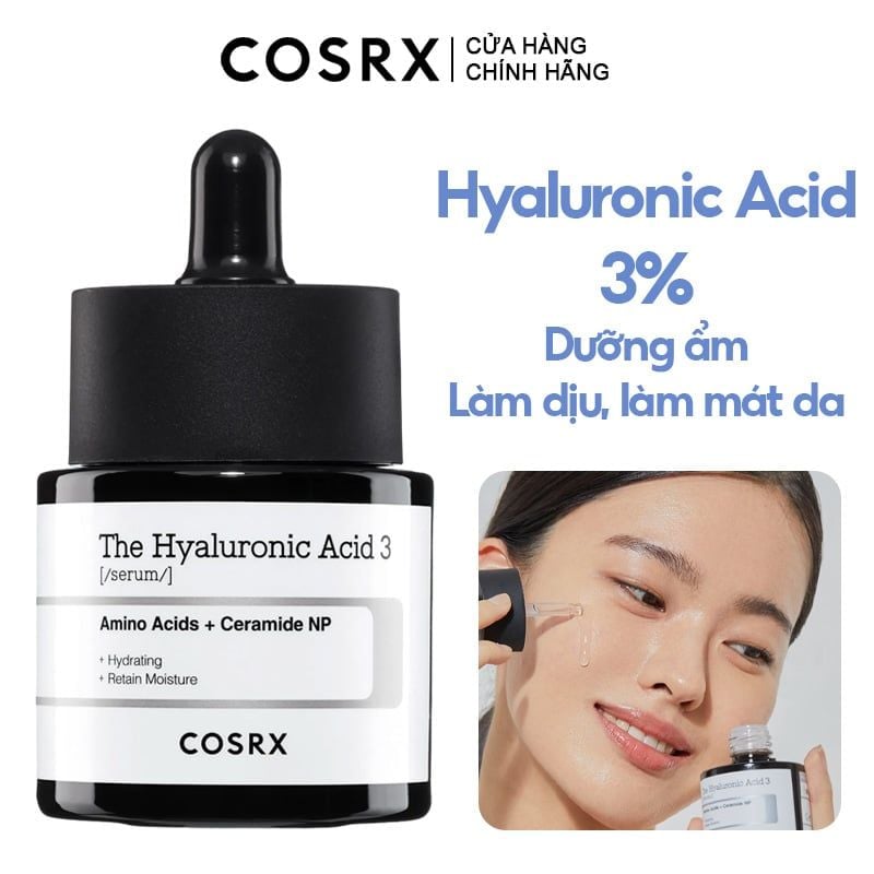 Serum Làm Dịu, Cấp Ẩm Hyaluronic Acid 3% Cosrx The Hyaluronic Acid 3 Serum 20ml