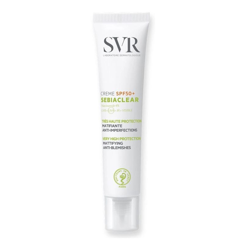 Kem Chống Nắng SVR Hỗ Trợ Giảm Mụn, Kiểm Soát Dầu Nhờn Sebiaclear Crème SPF50+ 40ml