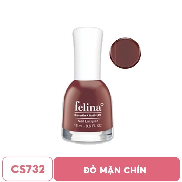 Sơn Móng Tay Lên Màu Chuẩn, Nuôi Dưỡng Móng, Màu Sắc Đa Dạng Felina Nail Lacquer 18ml