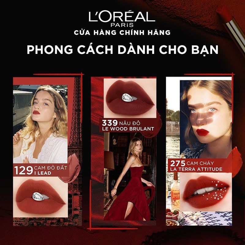 Son Thỏi Mịn Lì, Căng Mướt L'Oreal Color Riche Intense Volume Matte Lipstick 1.7g