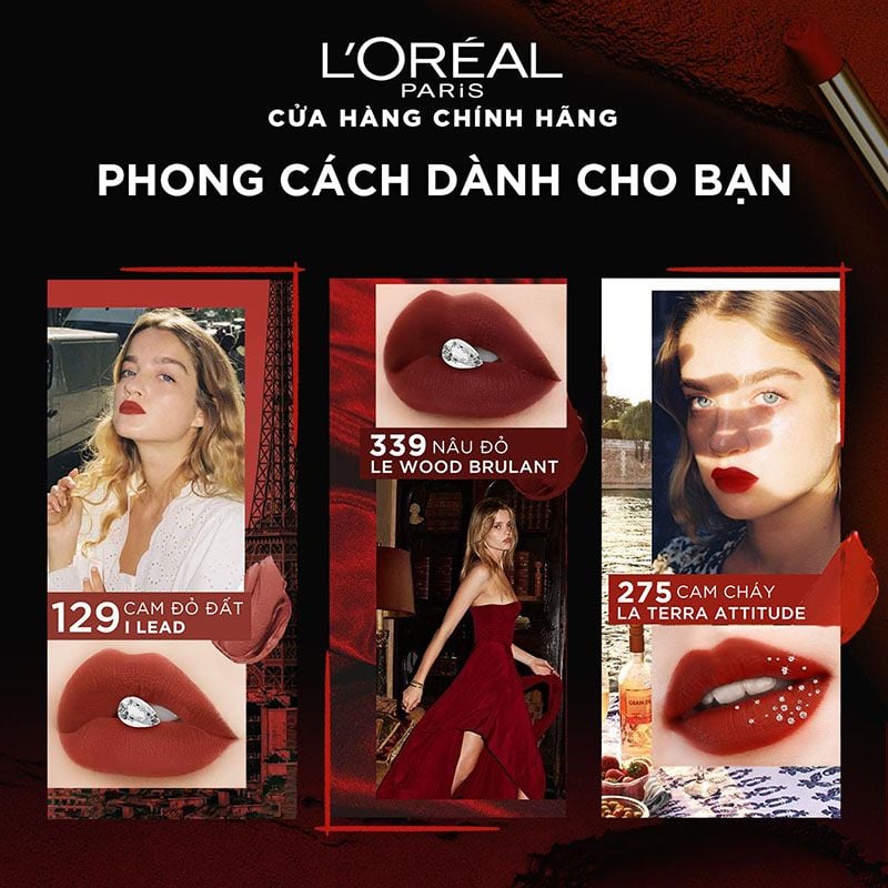 Son Thỏi Mịn Lì, Căng Mướt L'Oreal Color Riche Intense Volume Matte Lipstick