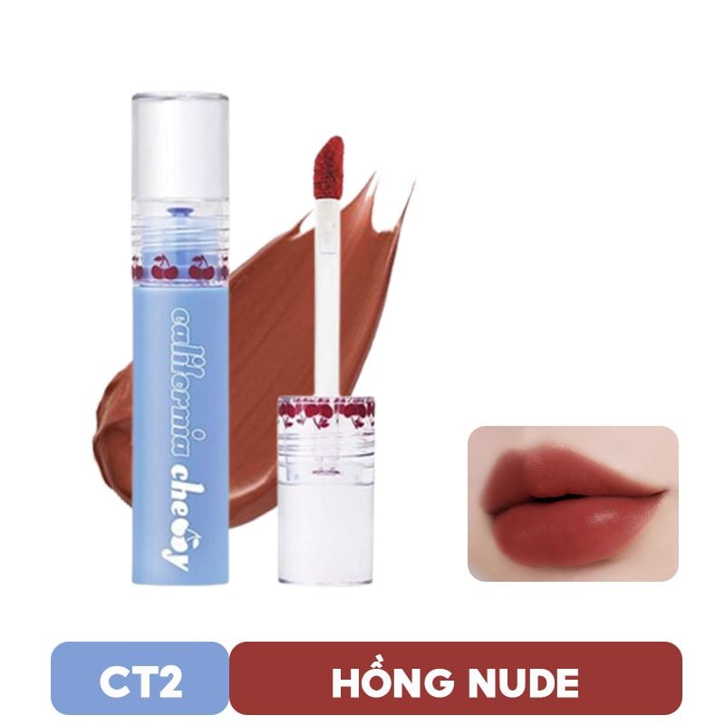 Son Kem Lì, Lên Màu Chuẩn Dearmay California Cherry Velvet Tint 4.4g