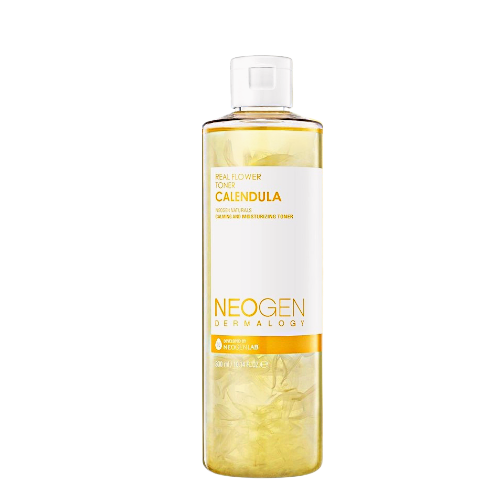 Nước Hoa Hồng Neogen Chiết Xuất Hoa Cúc Siêu Cấp Ẩm Dịu Da Cho Da Mụn Dermalogy Real Flower Calendula Toner 300ml