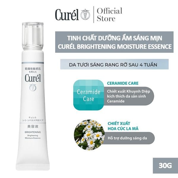  Tinh Chất Dưỡng Curél Ẩm Sáng Mịn Brightening Moisture Essence 30g 