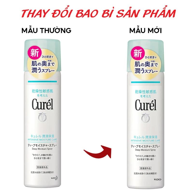 Xịt Khoáng Curél Dưỡng Da Cấp Ẩm Chuyên Sâu Intensive Moisture Care Deep Moisture Spray