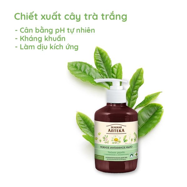  Dung Dịch Vệ Sinh Phụ Nữ Chiết Xuất Cây Trà Zelenaya Apteka 370ml (Che tên sản phẩm khi giao hàng) 