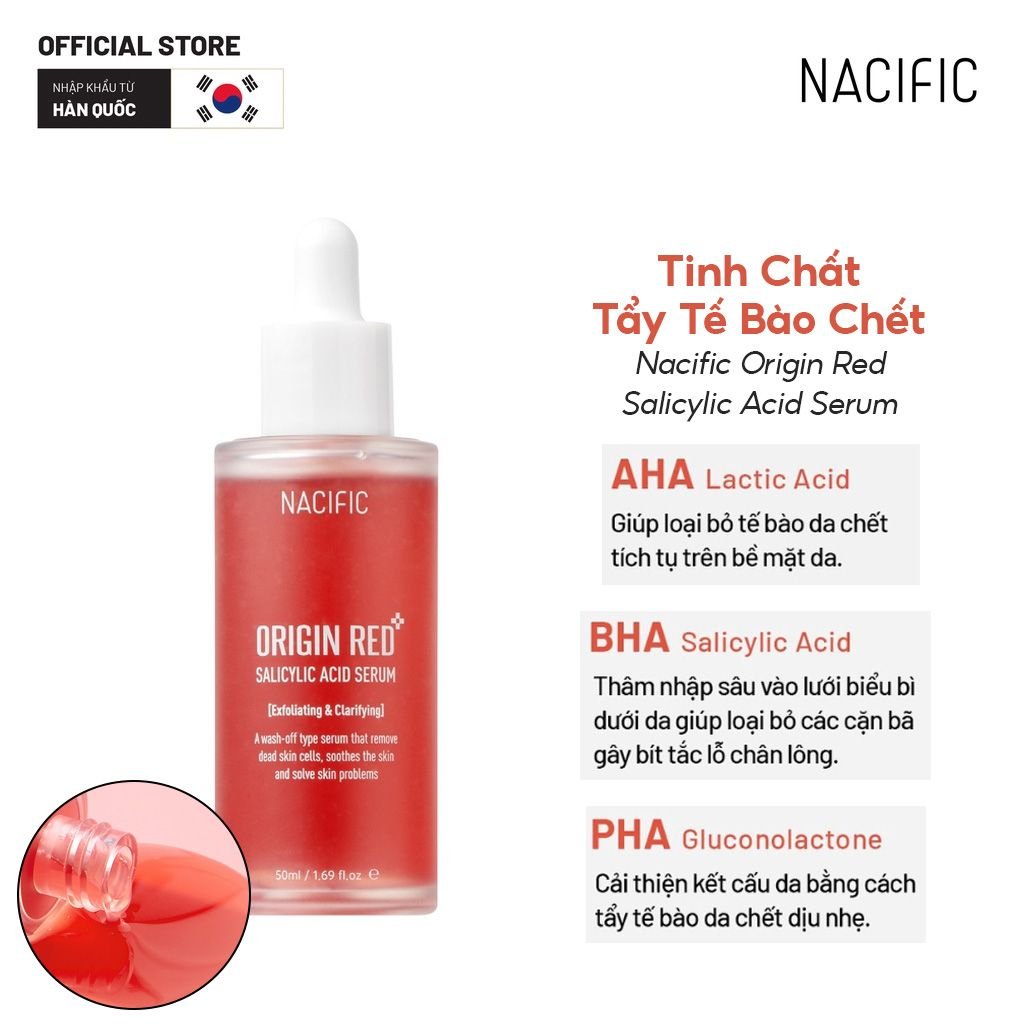 Serum Nacific Tinh Chất Tẩy Tế Bào Chết Nacific Origin Red Salicylic Acid Serum 50ml