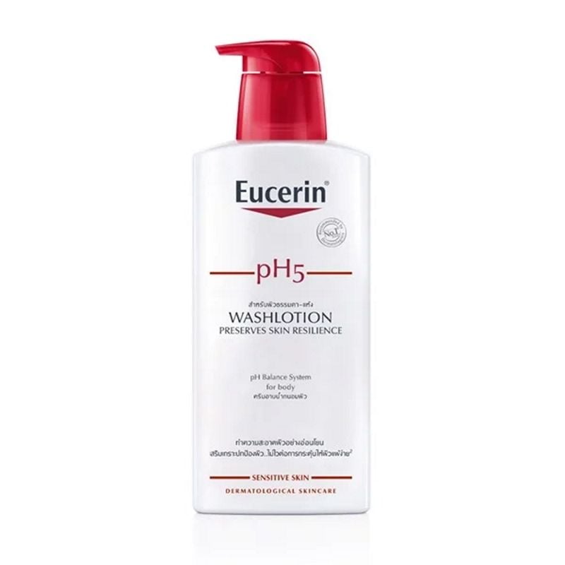 Sữa Tắm Eucerin Làm Sạch Da Mặt Và Toàn Thân Cho Da Nhạy Cảm pH5 WashLotion