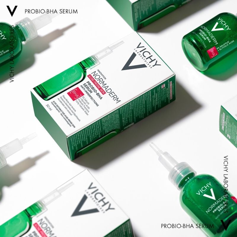 Serum Vichy Làm Dịu Da, Cải Thiện Da, Hỗ Trợ Giảm Mụn Normaderm Probio-BHA Anti Imperfections Serum 30ml