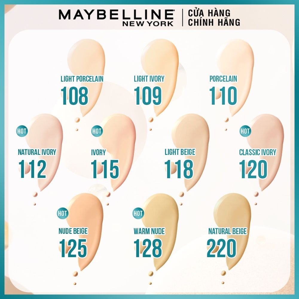 Kem Nền Maybelline Kiềm Dầu, Cho Lớp Nền Mịn Lì Tự Nhiên Fit Me Matte Poreless Foundation 30ml