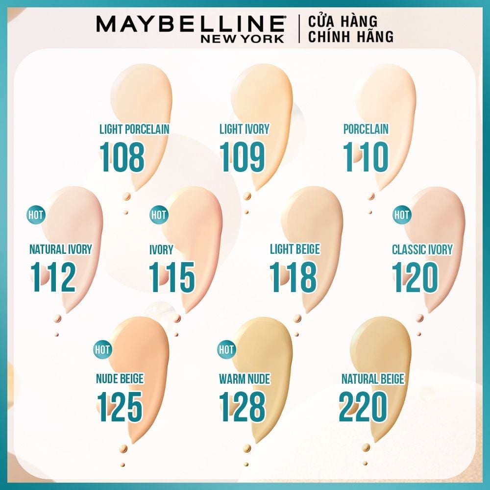 Kem Nền Kiềm Dầu, Cho Lớp Nền Mịn Lì Tự Nhiên Maybelline Fit Me Matte Poreless Foundation 30ml