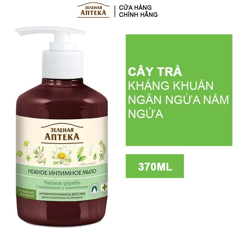 Dung Dịch Vệ Sinh Phụ Nữ Chiết Xuất Cây Trà Zelenaya Apteka 370ml (Che tên sản phẩm khi giao hàng)