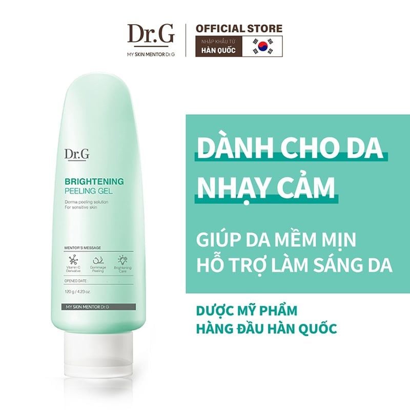 Tẩy Tế Bào Chết Dạng Gel Dịu Nhẹ, Làm Sáng Da Dr.G Brightening Peeling Gel 120g