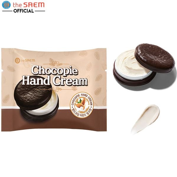 Kem Dưỡng Ẩm Da Tay The Saem Chocopie Hand Cream Almond Milk 35ml