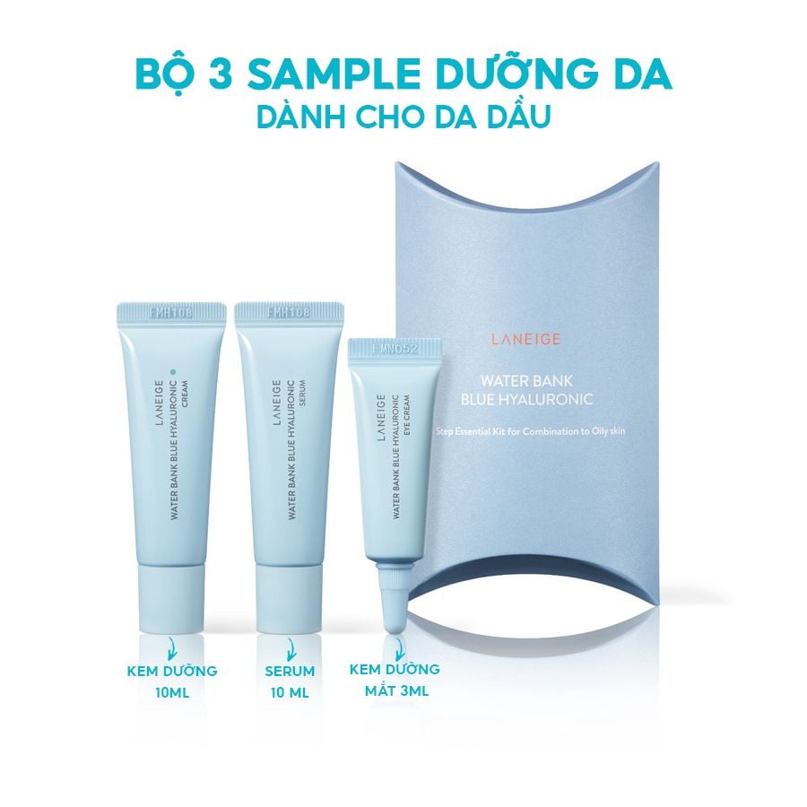 Serum Laneige Tinh Chất Dưỡng Ẩm, Tăng Cường Độ Đàn Hồi, Bảo Vệ Da Laneige Water Bank Blue Hyaluronic Serum 50ml