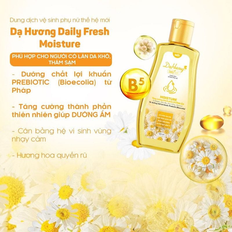 Dung Dịch Vệ Sinh Phụ Nữ Dạ Hương Daily Fresh 120ml (Che tên sản phẩm khi giao hàng)