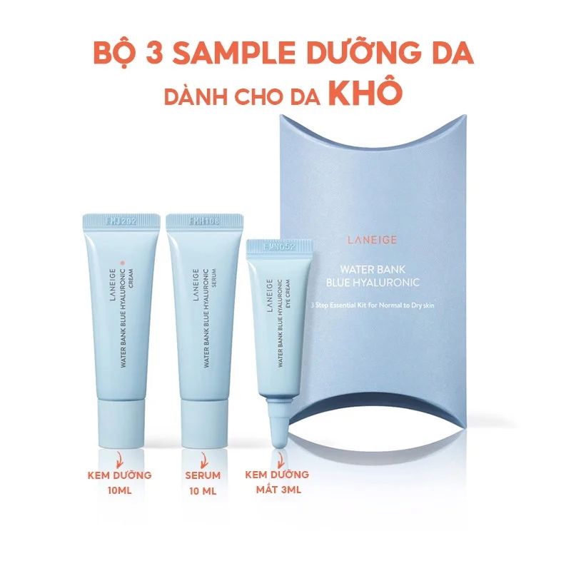 Kem Dưỡng Ẩm Hỗ Trợ Giảm Thâm Vùng Mắt Laneige Water Bank Blue Hyaluronic Eye Cream 25ml