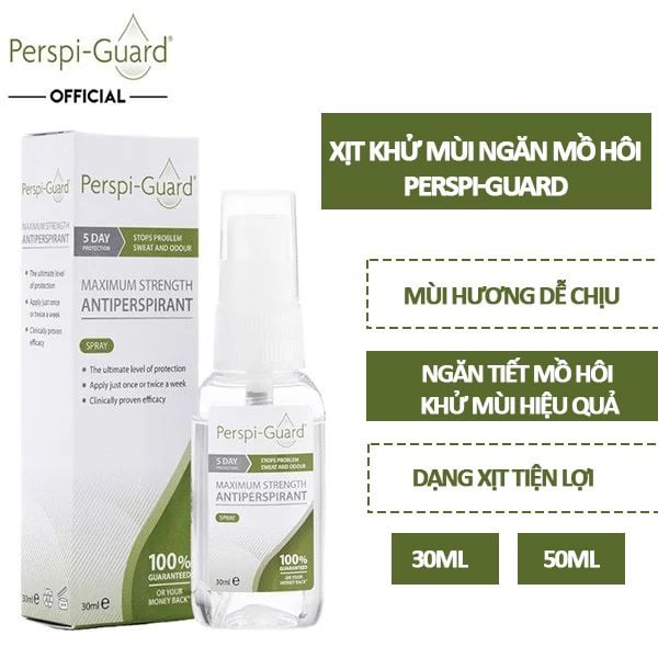 Xịt Khử Mùi Perspi-Guard Hạn Chế Tiết Mồ Hôi Hiệu Quả Maximum Strength Antiperspirant 30ml