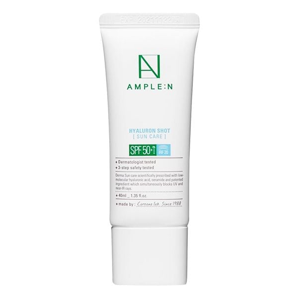 Kem Chống Nắng Ample:N Cấp Ẩm Hyaluron Shot Sun Care SPF50+/PA++++ 40ml