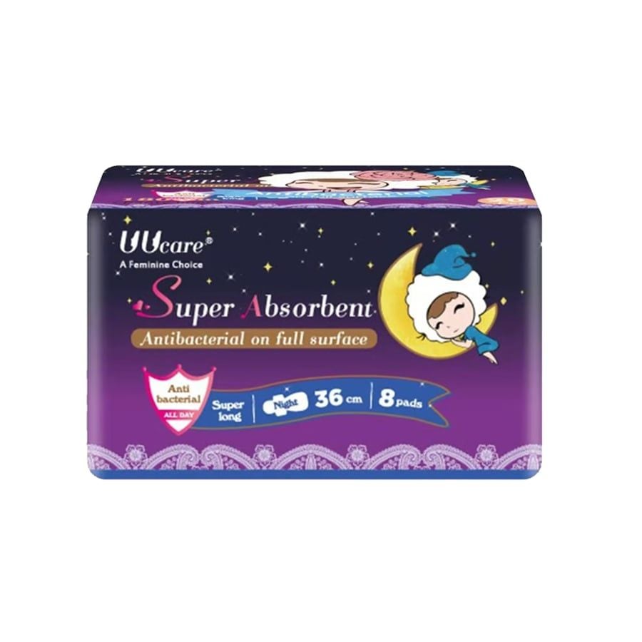 Băng Vệ Sinh UUcare Kháng Khuẩn Ban Đêm Young Girl 36cm (Che tên sản phẩm khi giao hàng)