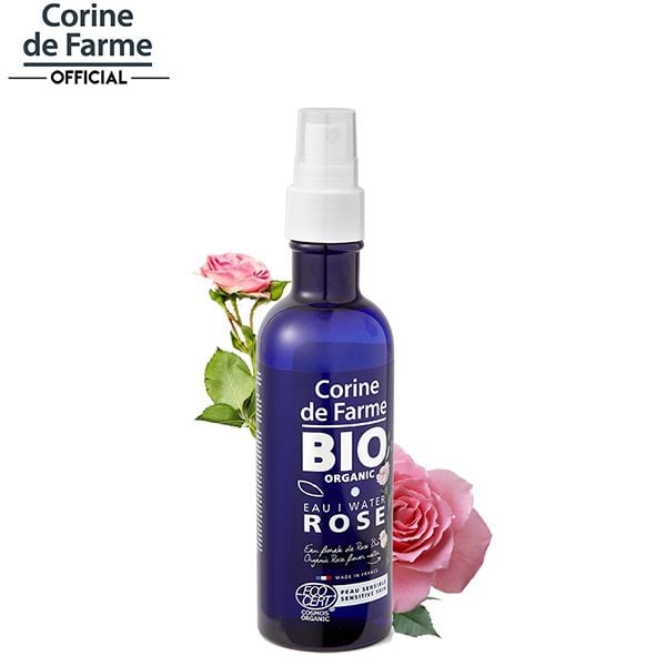 Nước Hoa Hồng Corine De Farme Hữu Cơ Cho Da Nhạy Cảm Bio Organic Rose Water 200ml