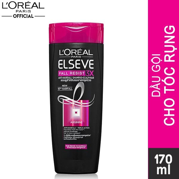 [170ml] Dầu Gội Ngăn Gãy Rụng Tóc L'Oreal Elseve Fall Resist 3X Shampoo