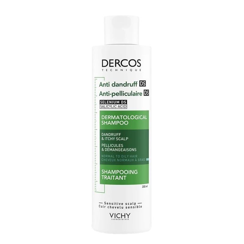 [200ml] Dầu Gội Vichy Làm Sạch Gàu, Hỗ Trợ Giảm Ngứa Dành Cho Da Dầu Dercos Anti Dandruff Dermatological Shampoo
