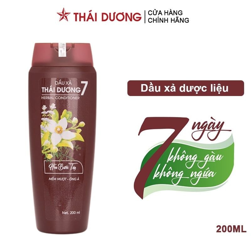 Dầu Xả Dược Liệu Thái Dương 7 Hoa Bưởi Tây 200ml