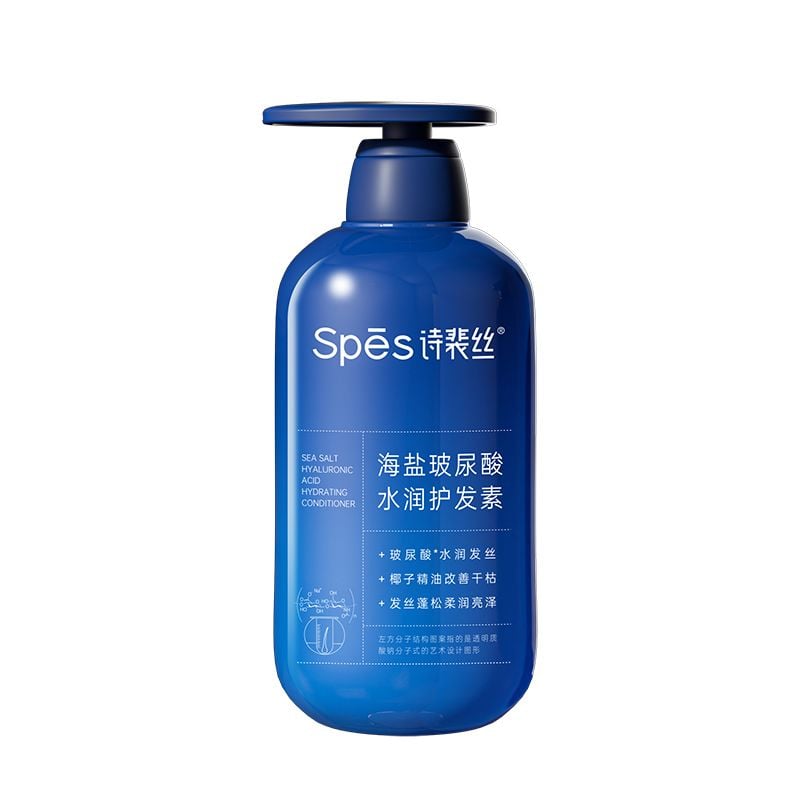 Dầu Xả Kiềm Dầu, Dưỡng Ẩm, Hỗ Trợ Phục Hồi Tóc SPES Sea Salt Hyaluronic Acid Hydrating Conditioner 600ml