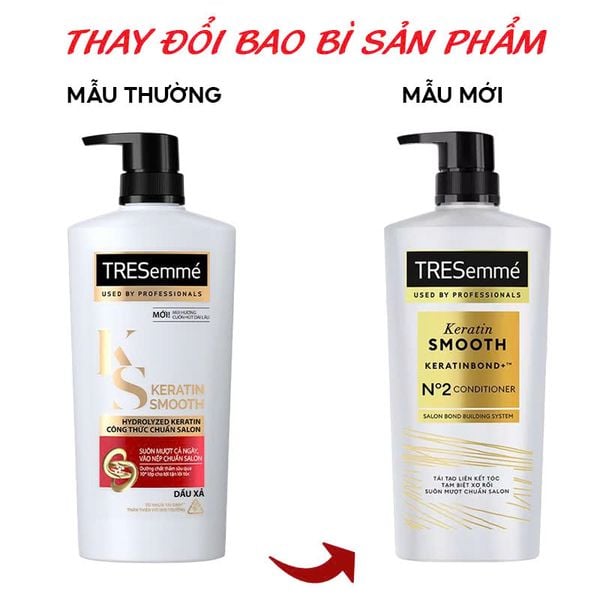  Dầu Xả TRESemmé Vào Nếp & Suôn Mượt Keratin Smooth Conditioner 620g 