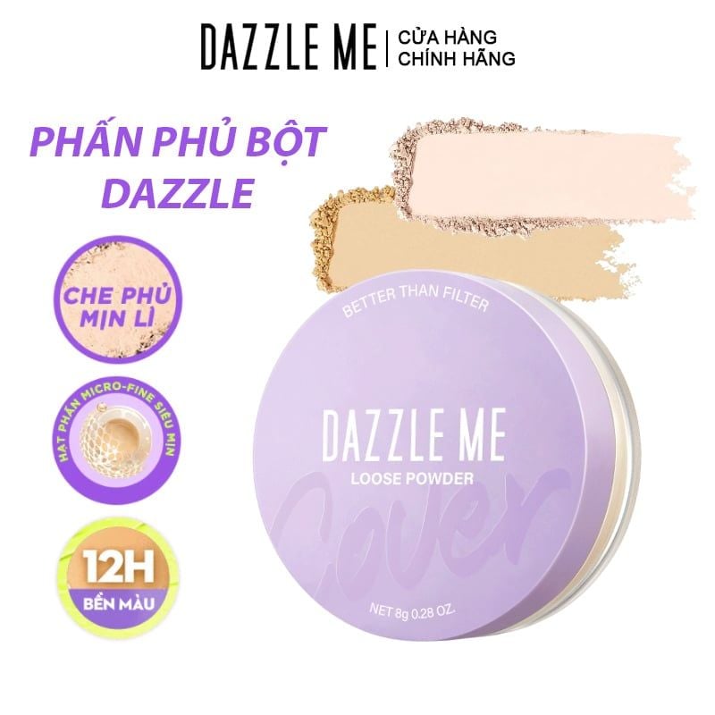 Phấn Phủ DAZZLE ME Dạng Bột Kiềm Dầu Better Than Filter Fixed Loose Powder 8g
