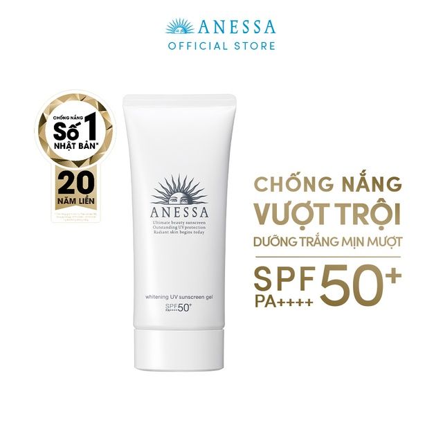 Kem Chống Nắng Dưỡng Trắng Da Anessa Whitening UV Sunscreen Gel SPF 50+/ PA++++ 90g