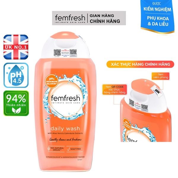 Dung Dịch Vệ Sinh Phụ Nữ Dưỡng Ẩm Cân Bằng Độ pH Femfresh Daily Intimate Wash (Che tên sản phẩm khi giao hàng)