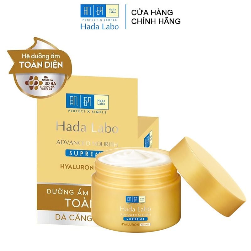 Kem Dưỡng Ẩm Toàn Diện Hada Labo Advanced Nourish Supreme Hyaluron Cream 50g