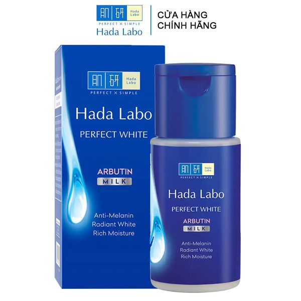 Sữa Dưỡng Trắng Da Hada Labo Perfect White Arbutin Milk 90ml