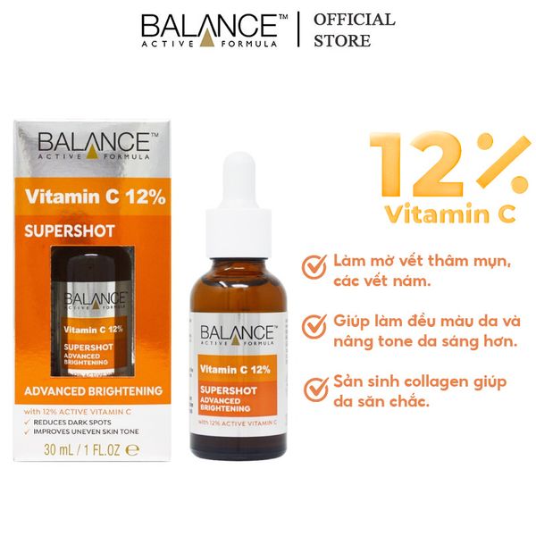 Serum vitamin C Balance 12 có tác dụng gì trên da?