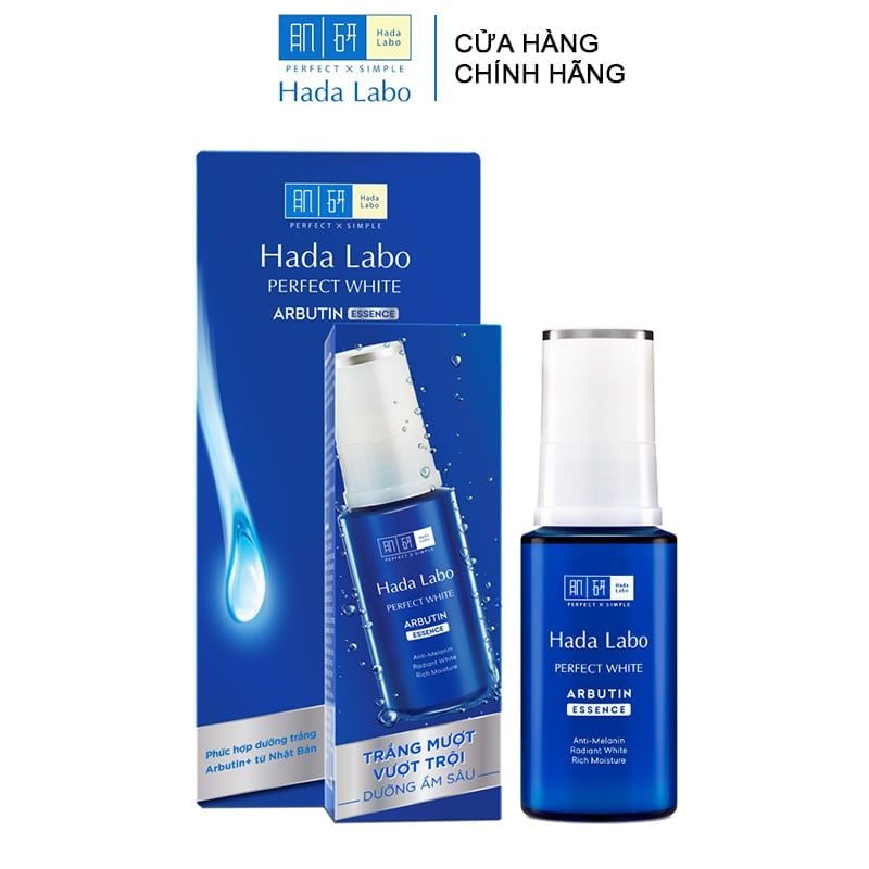 Serum Hada Labo Hỗ Trợ Dưỡng Trắng Cô Đặc Perfect White Arbutin Essence 30g