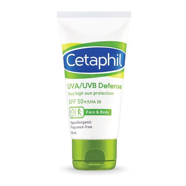 Kem Chống Nắng Cetaphil Cung Cấp Màng Bảo Vệ Cao UVA/UVB Defense Very High Sun Protection 50ml