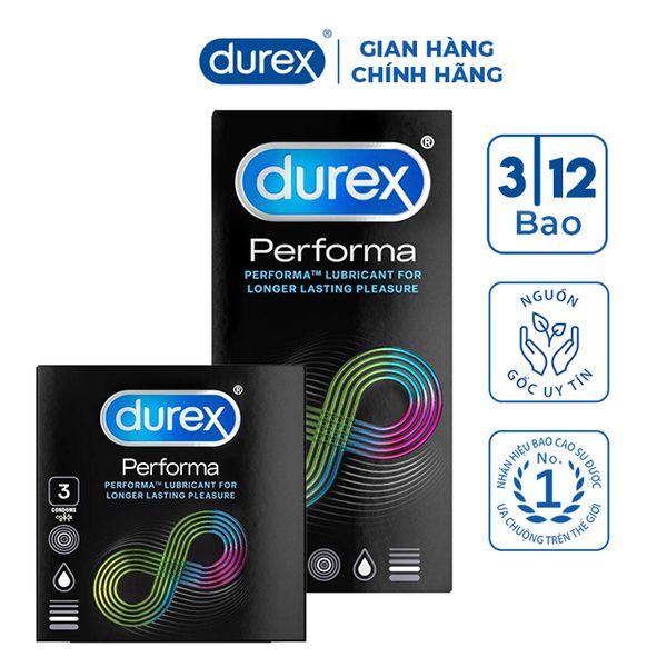 Bao Cao Su Durex Performa Condoms (Che tên sản phẩm khi giao hàng)