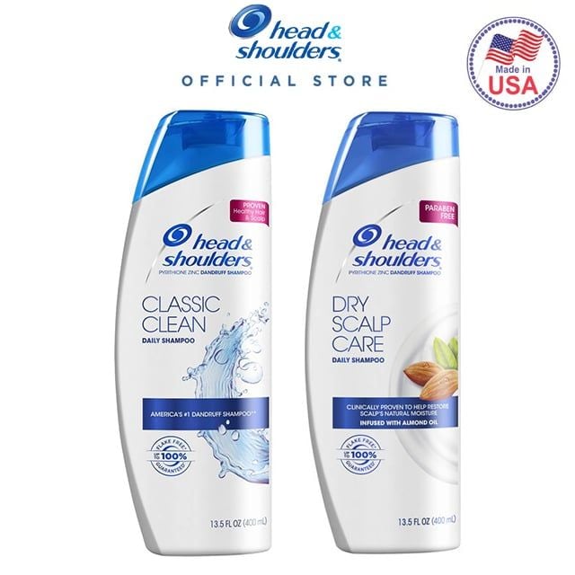 Dầu Gội Head & Shoulders Làm Sạch Da Đầu, Hỗ Trợ Giảm Gàu, Dưỡng Ẩm Pyrithione Zinc Dandruff Daily Shampoo