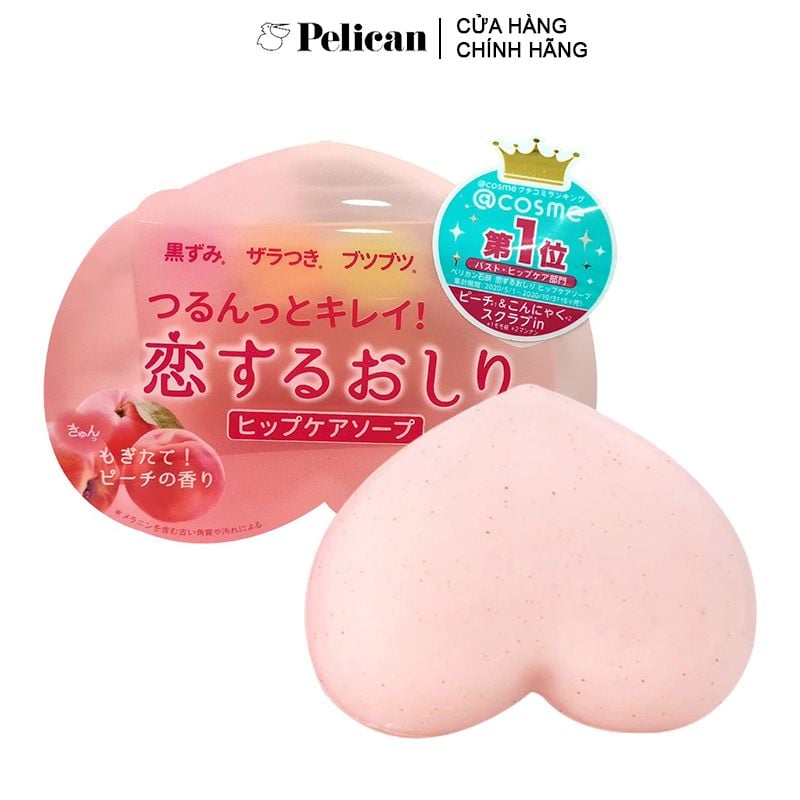 Xà Phòng Cải Thiện Thâm Mông, Làm Sáng Da Pelican Nhật Bản Hip Care Soap 80g (Che tên sản phẩm khi giao hàng)