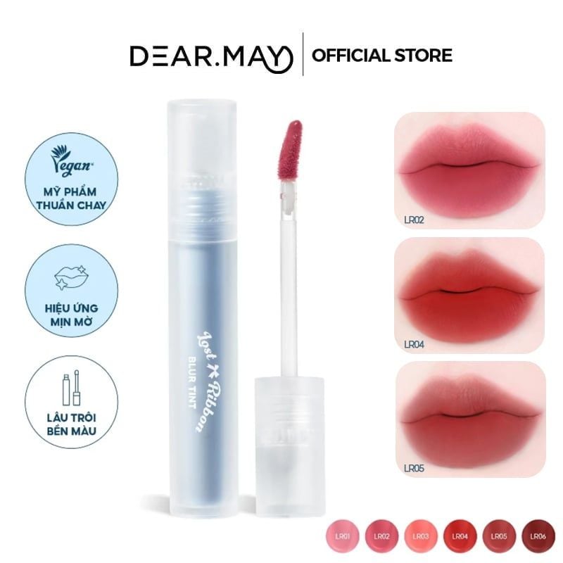 Son Kem Lì Thuần Chay Dearmay Lost Ribbon Blur Tint 3.3g