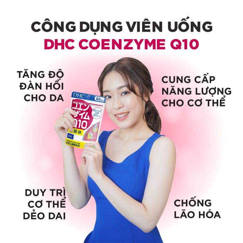 [180 VIÊN/90 NGÀY] Viên Uống Chống Lão Hóa, Ngăn Ngừa Nếp Nhăn, Tăng Sức Đề Kháng Cho Cơ Thể Dẻo Dai DHC Coenzyme Q10 (date 11/2024)