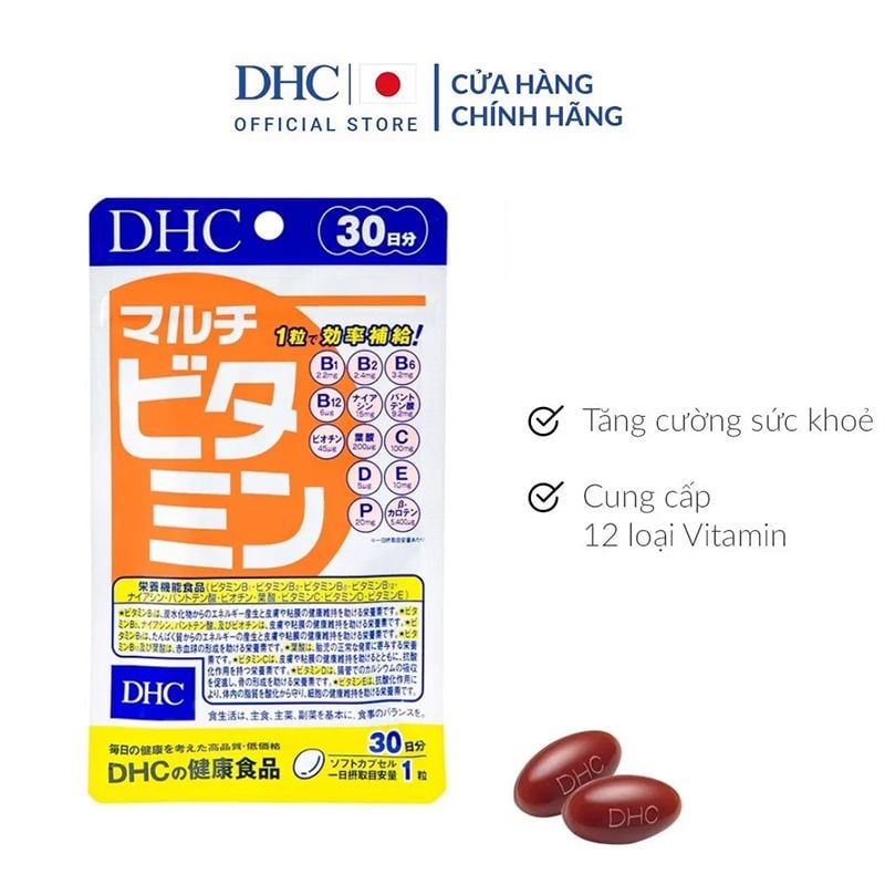 Viên Uống Tổng Hợp Tăng Cường Sức Khỏe Và Hệ Miễn Dịch DHC Multi Vitamins