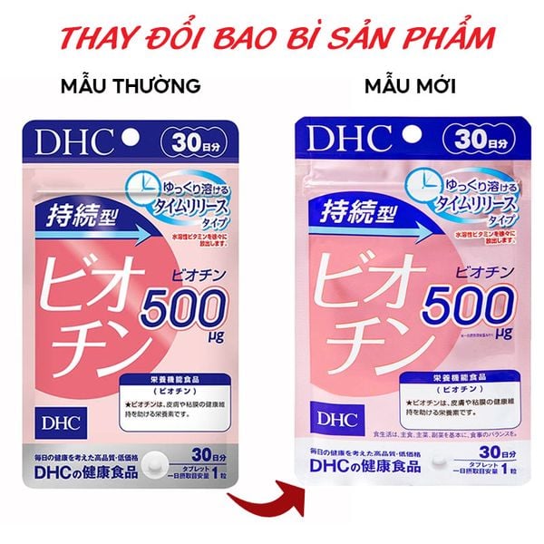  [Gói 30 Viên/30 Ngày] Viên Uống DHC Cải Thiện Rụng Tóc, Hỗ Trợ Tăng Cường Thể Lực Sustained Release Biotin 