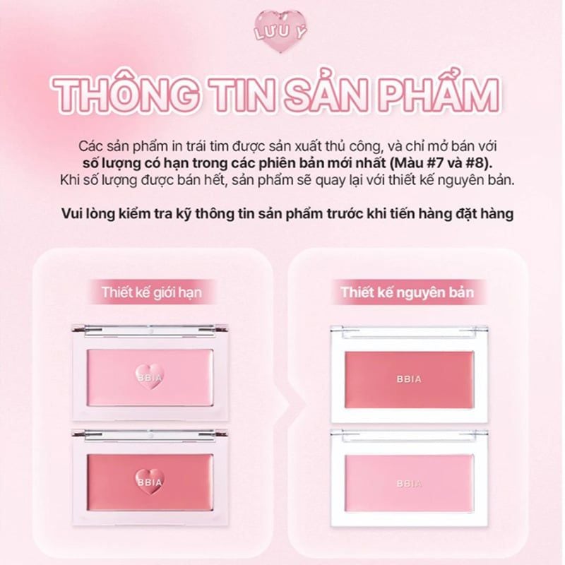 Má Hồng Dạng Kem Mềm Mịn, Chuẩn Màu Bbia Ready To Wear Downy Cheek 3.5g