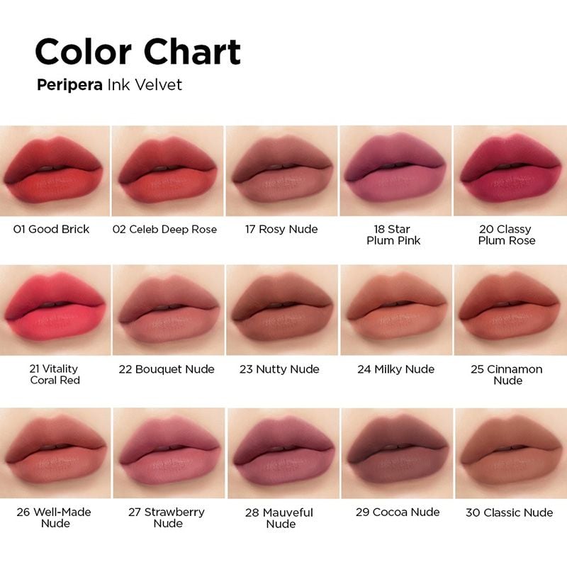 Son Kem Lì Mịn Môi, Lâu Trôi Peripera Ink Velvet 4g