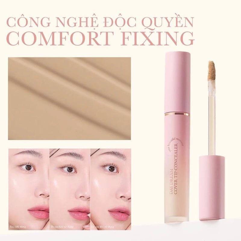 Kem Che Khuyết Điểm Aperire Mỏng Nhẹ, Lâu Trôi Daydream Cover Tip Concealer 4.5ml