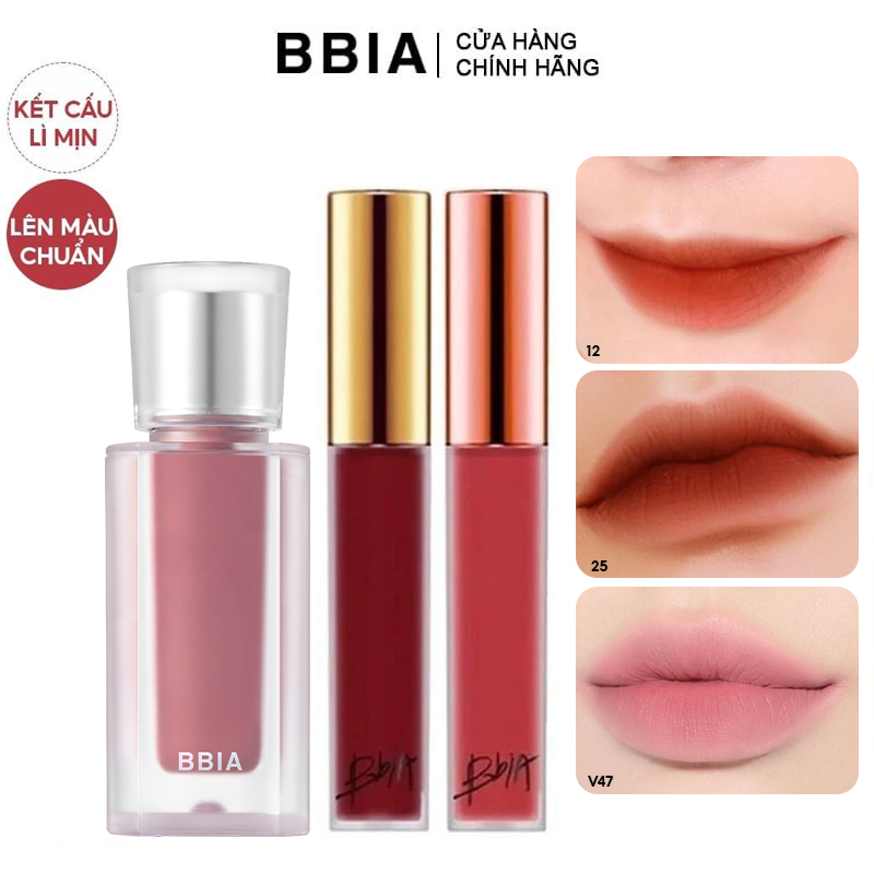 [MÀU 1-51] Son Kem Lì, Lên Màu Siêu Chuẩn Bbia Last Velvet Lip Tint 5g